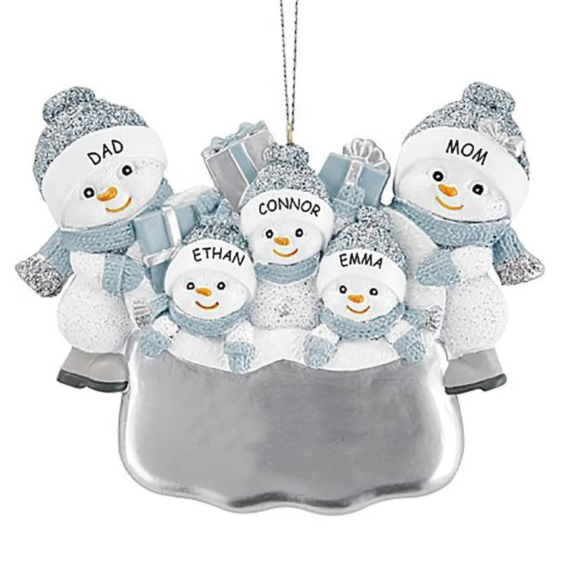 family snowman ornaments