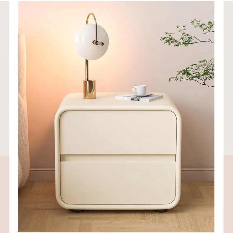 Creative and simple bedside cabinet, installation free, luxurious and simple, modern solid wood small bedroom bedside table