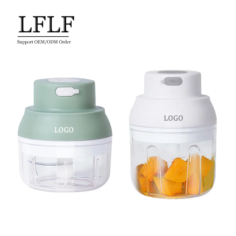 OEM Kitchen Tools Rechargeable Food Nut Grinder Chopper Crushers Vegetables Fruits Meat Garlic Auto portable plastic  Crusher