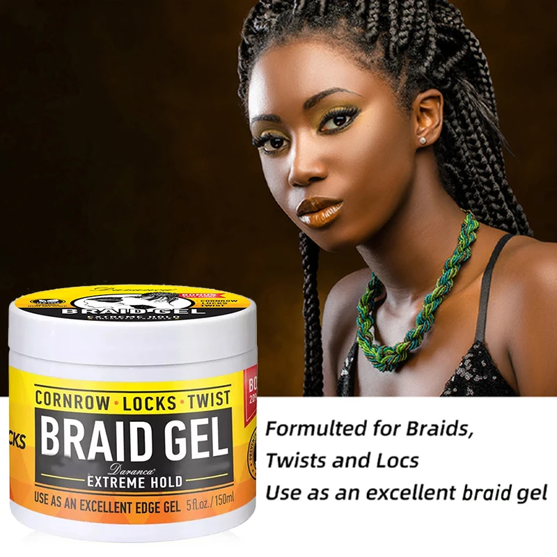 Good look hair gel private label braiding hair gel baby hair edge control twist and lock gel for black women