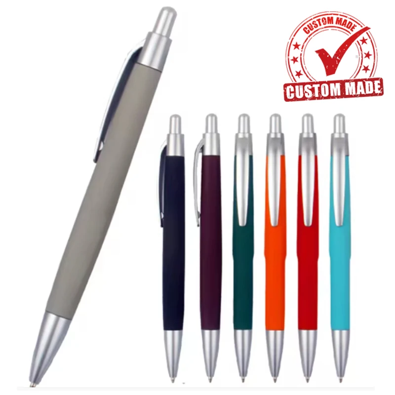 Aspire Blank Plastic Hotel Ballpoint Pen with Rubber Finish Push Ball Pens With Custom Logo for Promotional Gift Pen