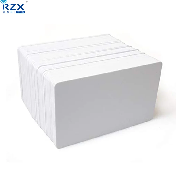 Good price RZX wholesale CR80 standard size 30mil 0.76mm PVC blank card for personalized printing ID card