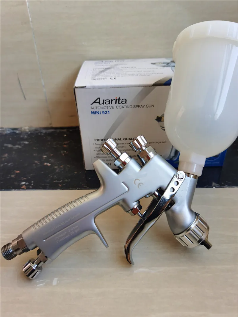 Auarita MINI H-921Painting Spray Gun 1.0 1.2mm Nozzle Low Pressure 7 Holes  Multi-functional Spraying