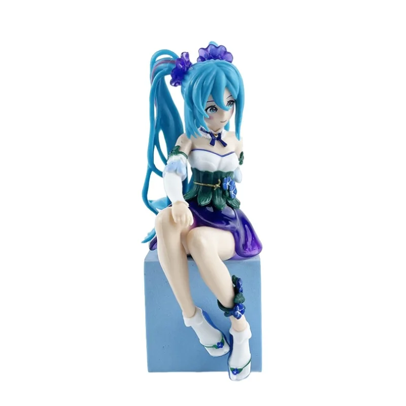 Creative cartoon beautiful Cute Girl  Miku PVC Anime Figure Toy Keychain