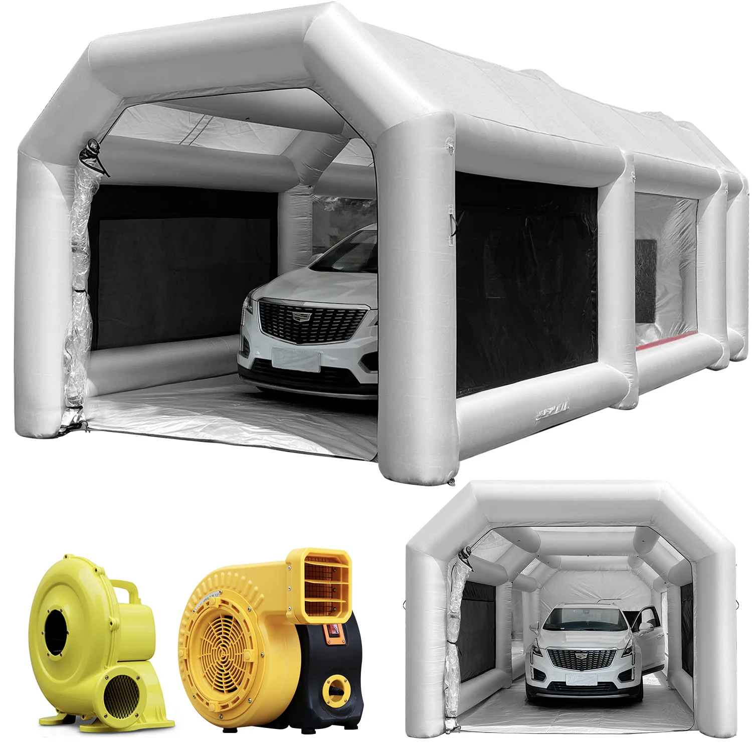 Warsun 6m Factory Price Spray Booth Inflatable Car Painting Portable Spray Booths Sale Paint Booth