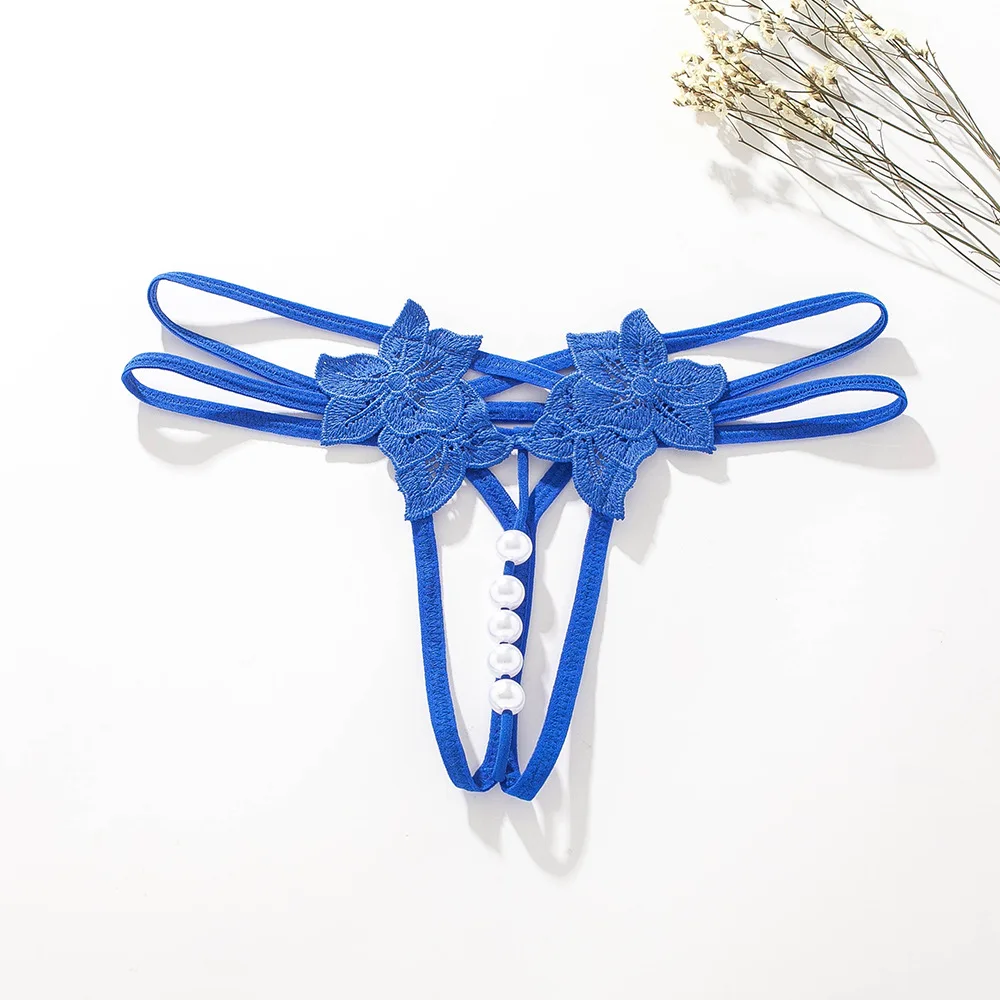 2023 new female underwear sexy solid color lace sexy mature women open front crotch g string thongs for women