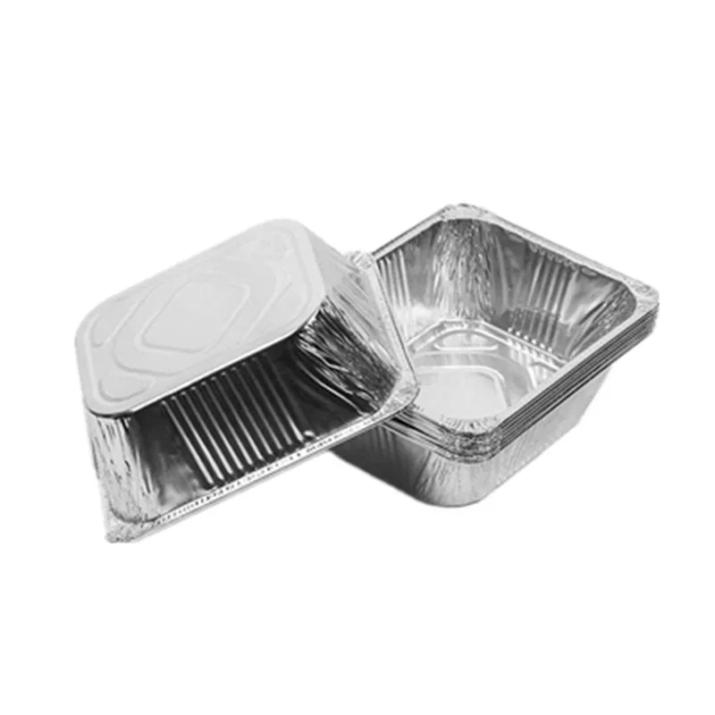 Disposable Tin Foil Dishes Kitchen Barbecue Food Packaging Aluminium Foil Containers Tray