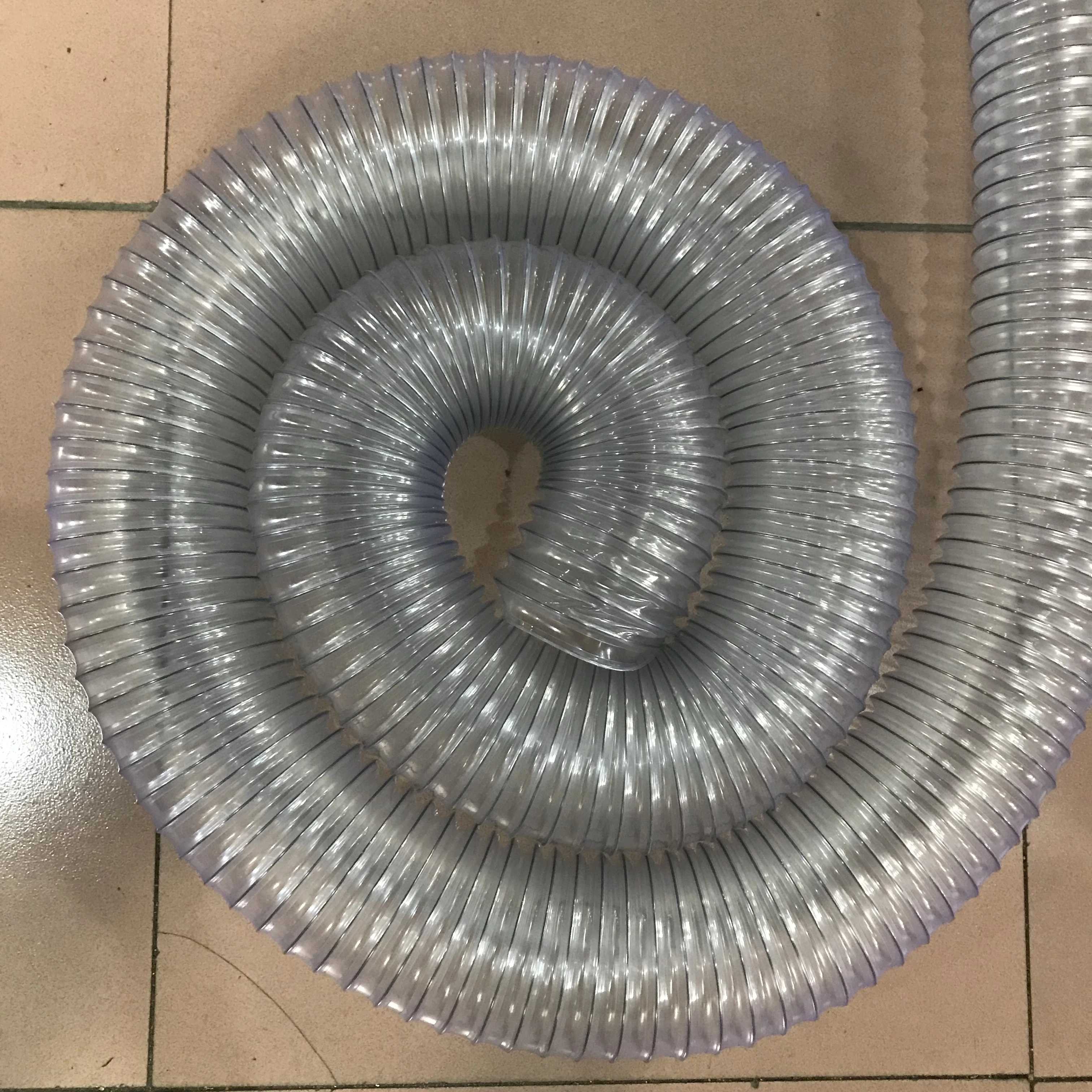 High Quality Flexible Clear PVC Spring Spiral Hose Steel Wire Water Suction Discharge Hose