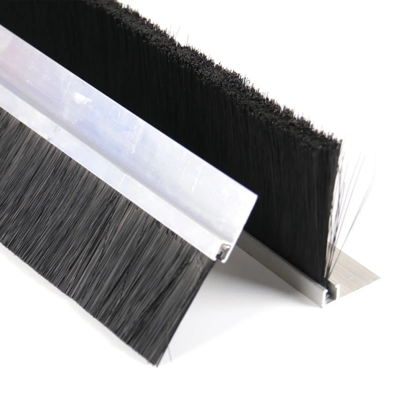 Custom Sizes Multifunctional H F T Aluminum Alloy Strip Brush for Door Window Sealing