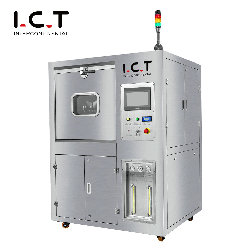 I.C.T-5600 PCBA Surface Cleaning Machine SMT / PCB / LED No-Clean Soldering Paste High Efficiency Robot Vacuum Cleaner PCBA