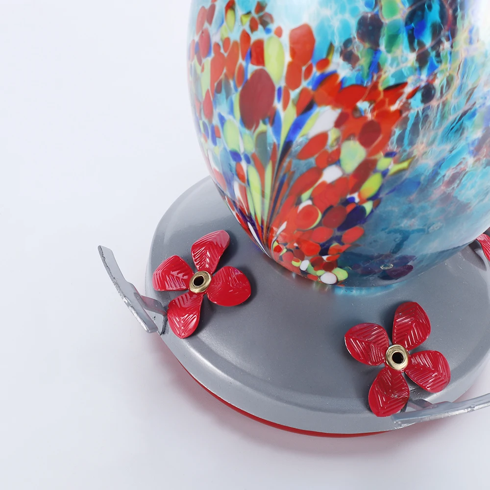Wholesale Humming Bird Glass Feeder Bird Feeder And Drinker In Outside Garden