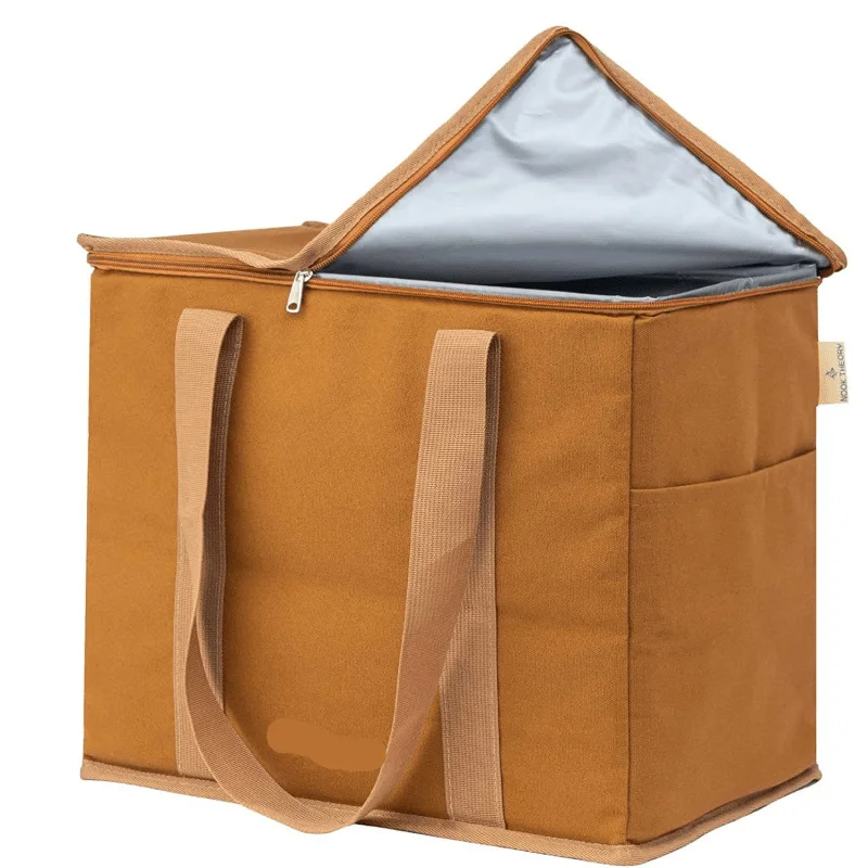 Custom Reusable Insulated Grocery Bag Leak Proof Large Insulated Cooler Insulated Shopping Bags for Travel Frozen Hot Food Bag