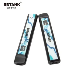 BBTANK Lit Pod 1ml 2ml Ceramic Coil Pod Vape 350mah CBD Oil atomizer Rechargeable e cigarette Vaporizer CBD pen