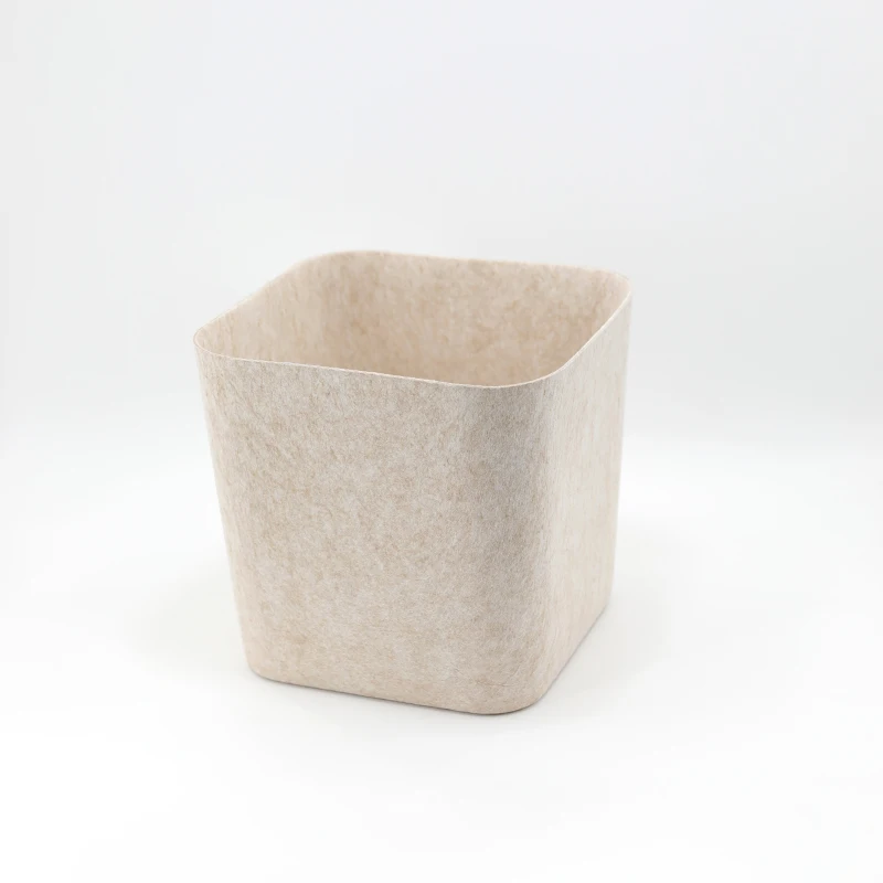 High Quality Custom Logo Color Portable Collapsible Laundry Firewood Basket Felt Storage for Sundries Home Bed Storage Baskets