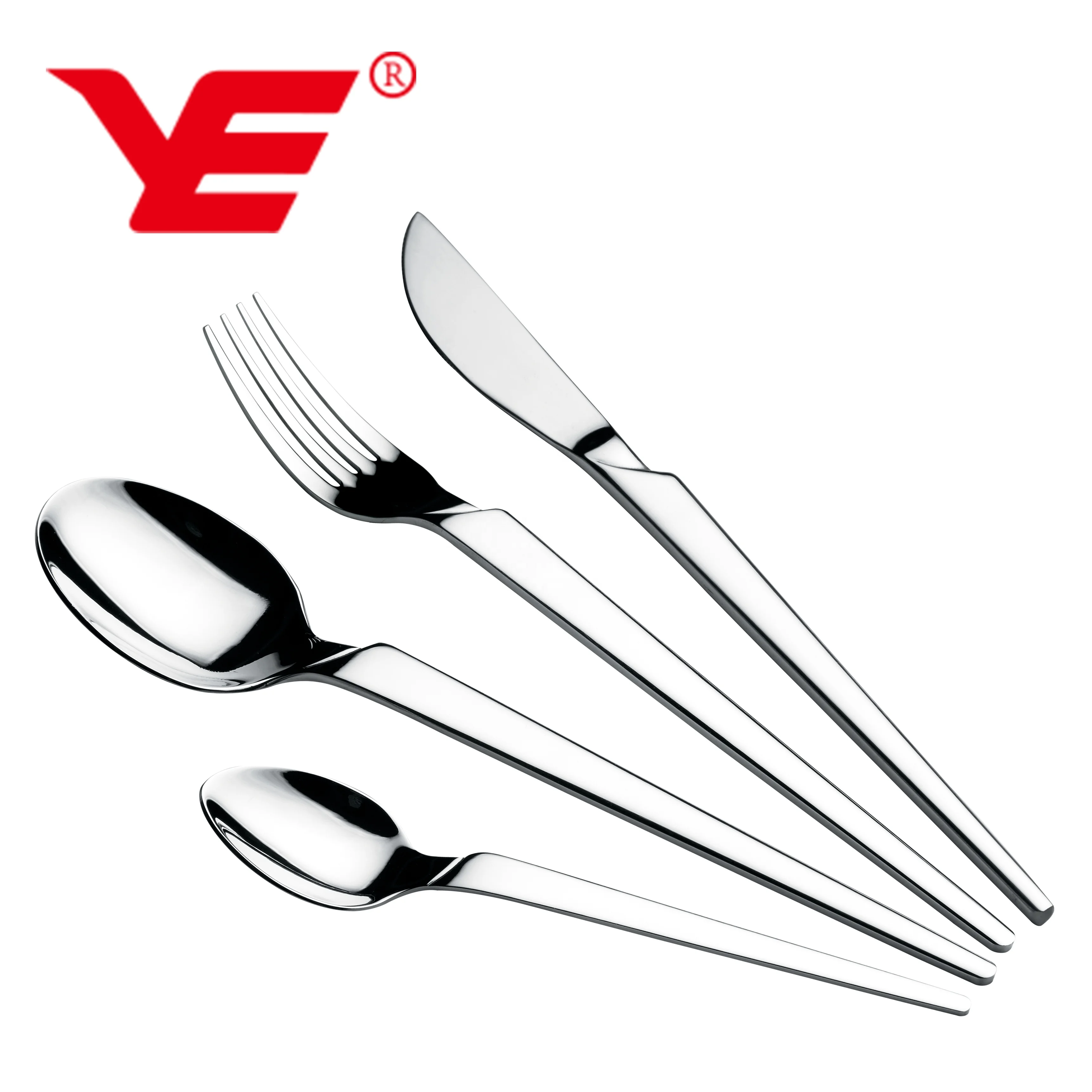 Stainless steel silver spoon and fork with LASER design for customized order