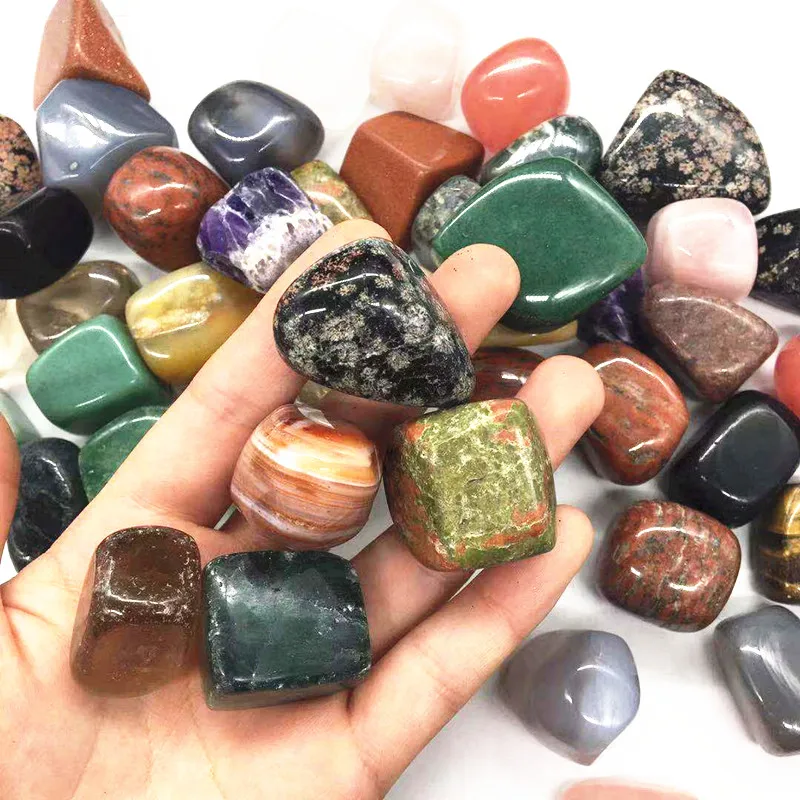 Wholesale Natural Mixed material crystal tumbled stone for home decoration