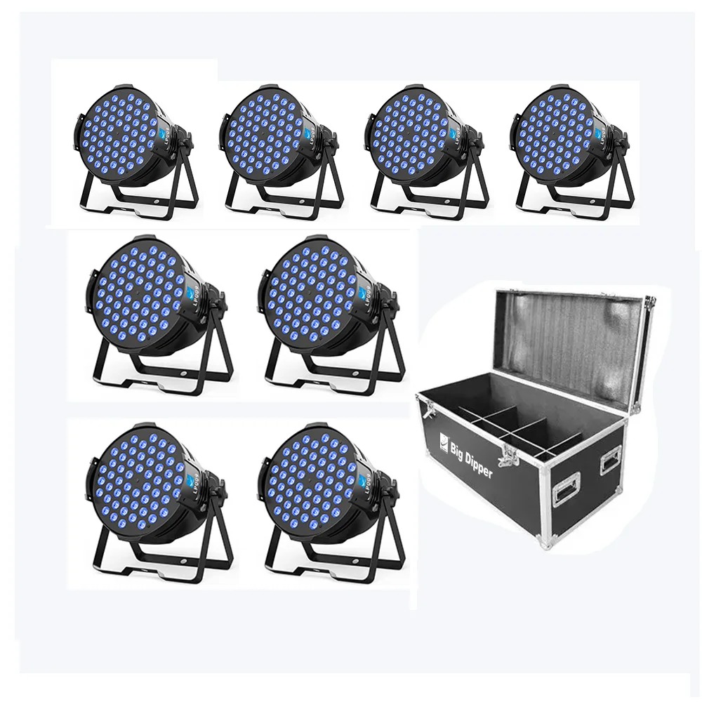 Большой ковш LP009 Профессиональный ночной клуб Par Lights оборудование 54x3 Вт RGBWA Янтарный светодиодный светильник