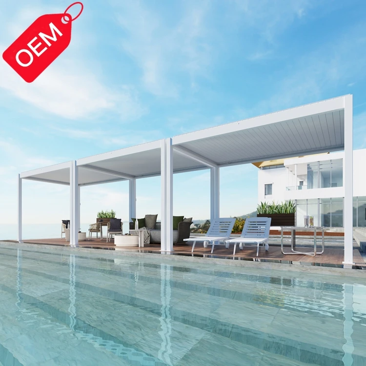 Good Quantity Easy Assembly Aluminium Pergola Customized Aluminium Terrace Roof Pergola Awning