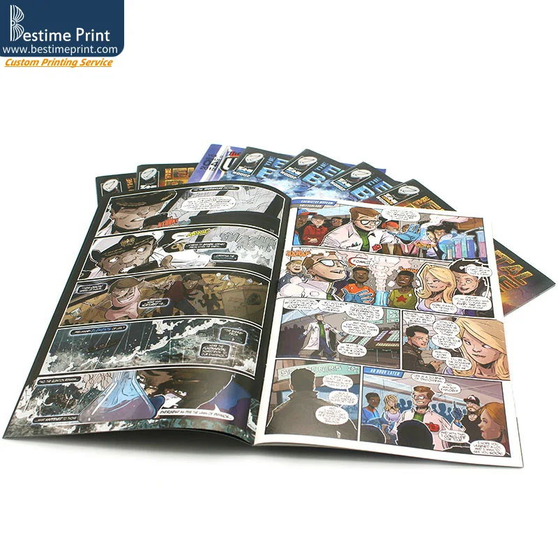 Full Color Coated Art Paper Adult Comic Book Printing Adult Comic Magazine Printing