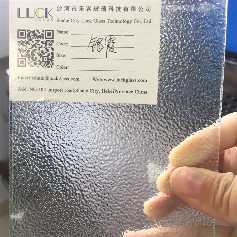 China Factory 3mm To 12mm Thick Clear Or Colored Patterned Glass Rolled Figured Float Glass For Hotel Home Decora