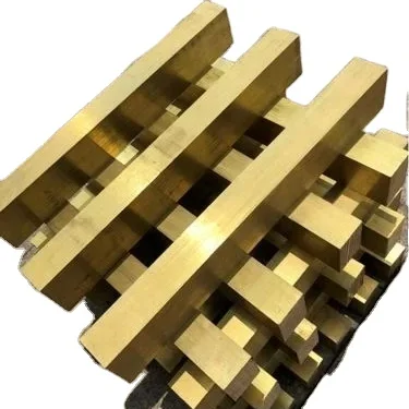 Custom high quality H62 H65 Brass square bar brass block