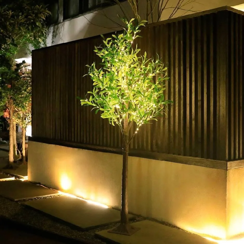 Top Sale  Christmas indoor Outdoor 2   Feet   Lighted tree  24  Warm White Led Olive Tree Lights Christmas Tree with Led Lights