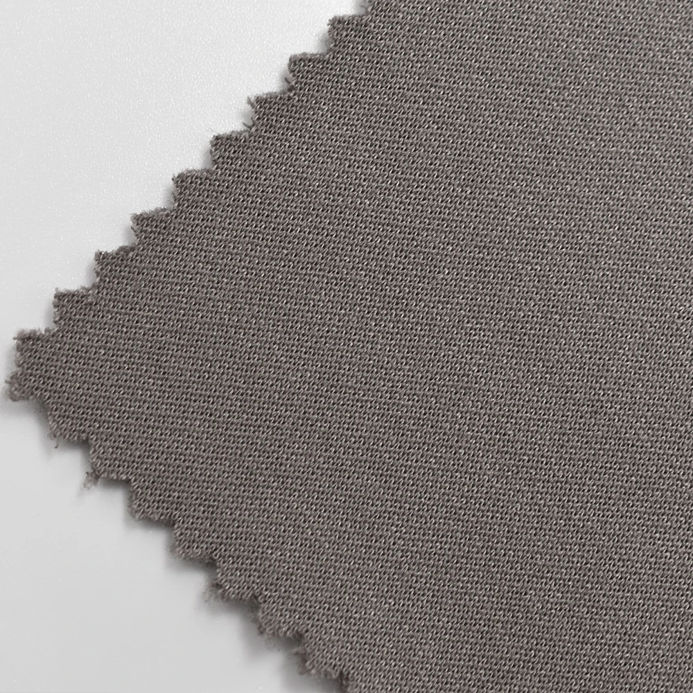 Cotton imitation air layer double knitted pique spandex polyester Space scuba fabric for Coat