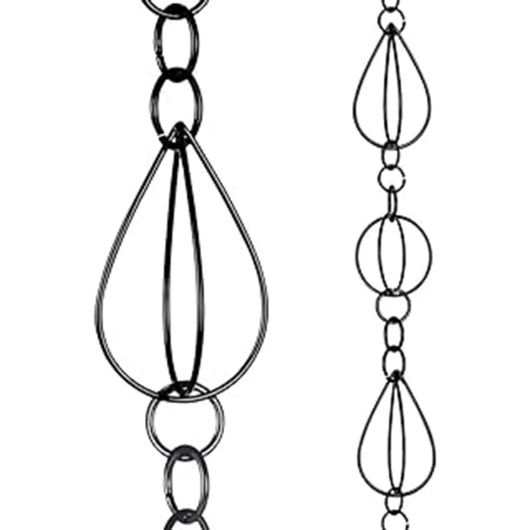 Hot selling custom size Multiple types Good Quality garden decorative rain chain