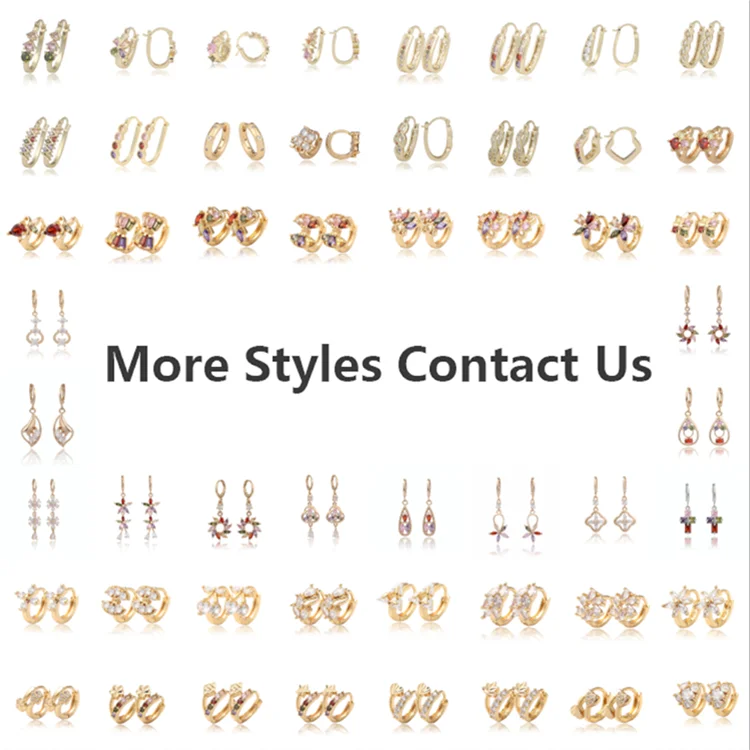 custom oem made in china cheap irregular plated bijouterie earring plated