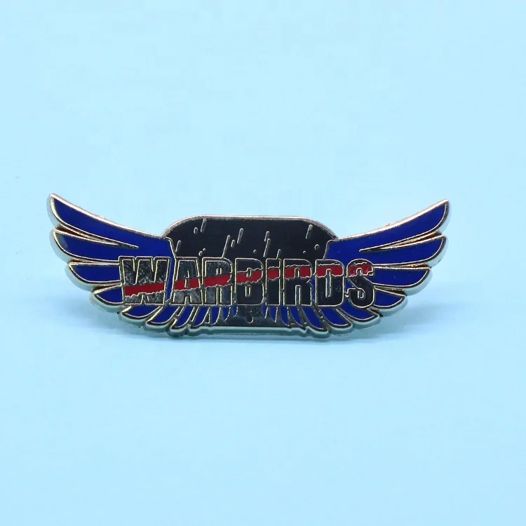 Custom Gold 3d Die Cast Enamel  Badge And Pin Wholesale Military Airplane Lapel Pins