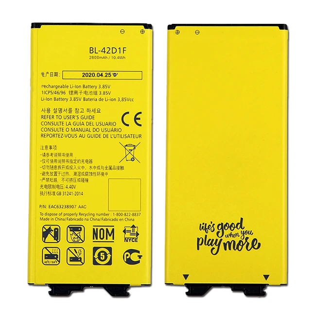 Оригинальный 2800mAh H831 H820 H860 H868 H830 Сменный аккумулятор для LG G5