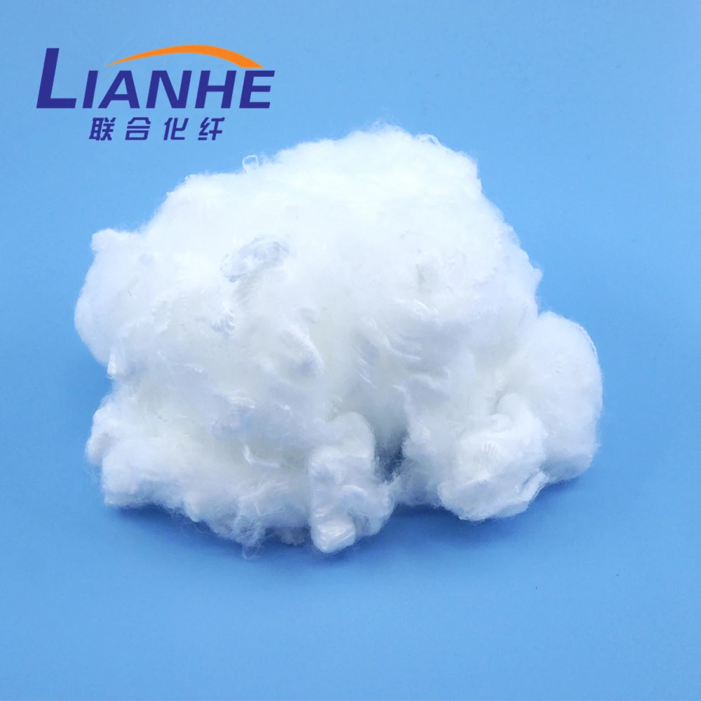 virgin 1.5d 38mm raw white fibre de polyester for spinning