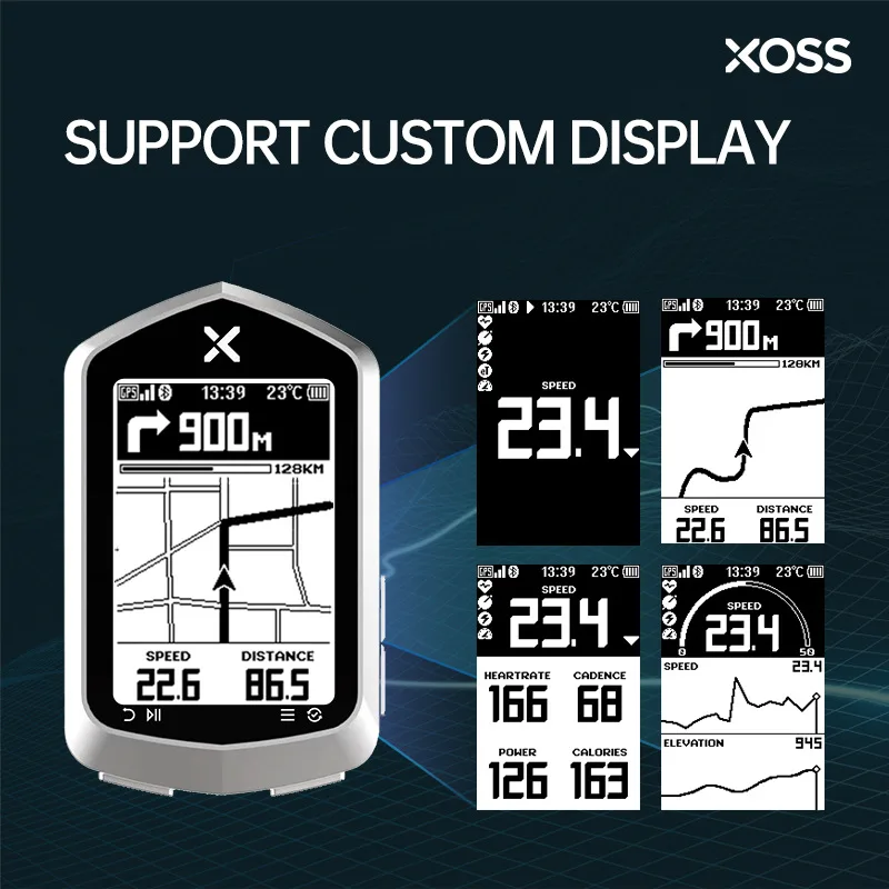 XOSS NAV+ Map Navigation Cycling GPS Computer Speedometer 2.4 Inch MTB Road Wireless NAV Plus Bike Computer