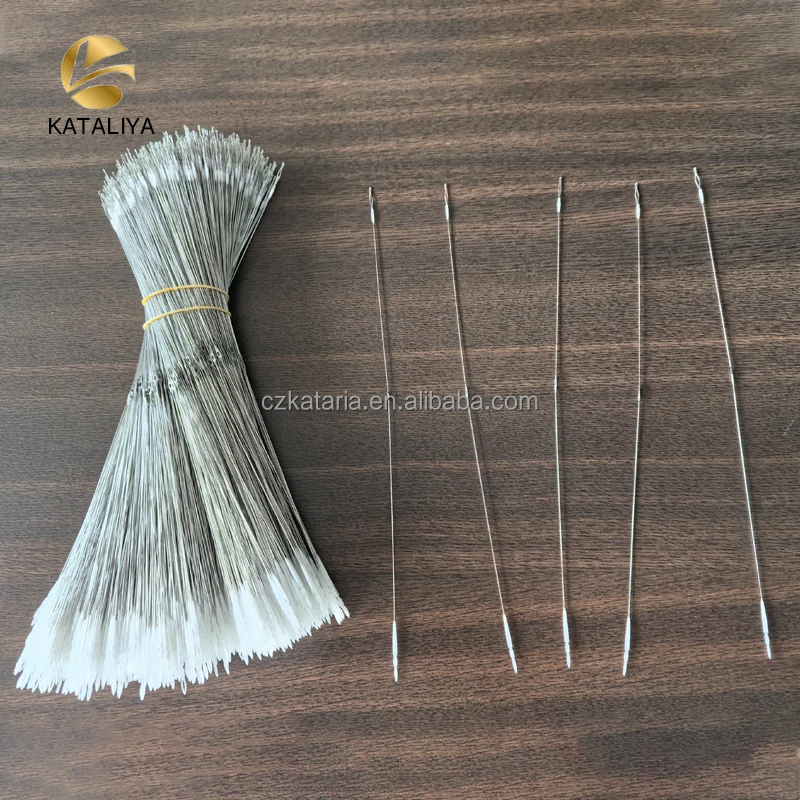 Manufacturer direct Sales Weaving Loom Spare Parts Jacquard Wire Heald Harness Spring steel wires heald for Jacquard loom