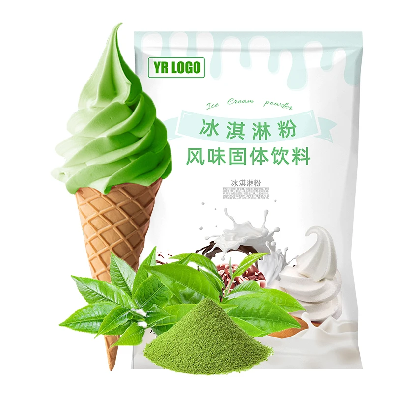 DDYO Ice Cream Powder Milk Soft Serve Ice-Cream-Powder Matcha Flavor for Machine
