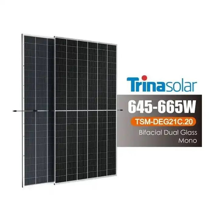 TSM-DE21 Уровень 1 Trina бренд 645 ватт 665 Вт PV модули 11BB 12BB PERC типа моно солнечные панели