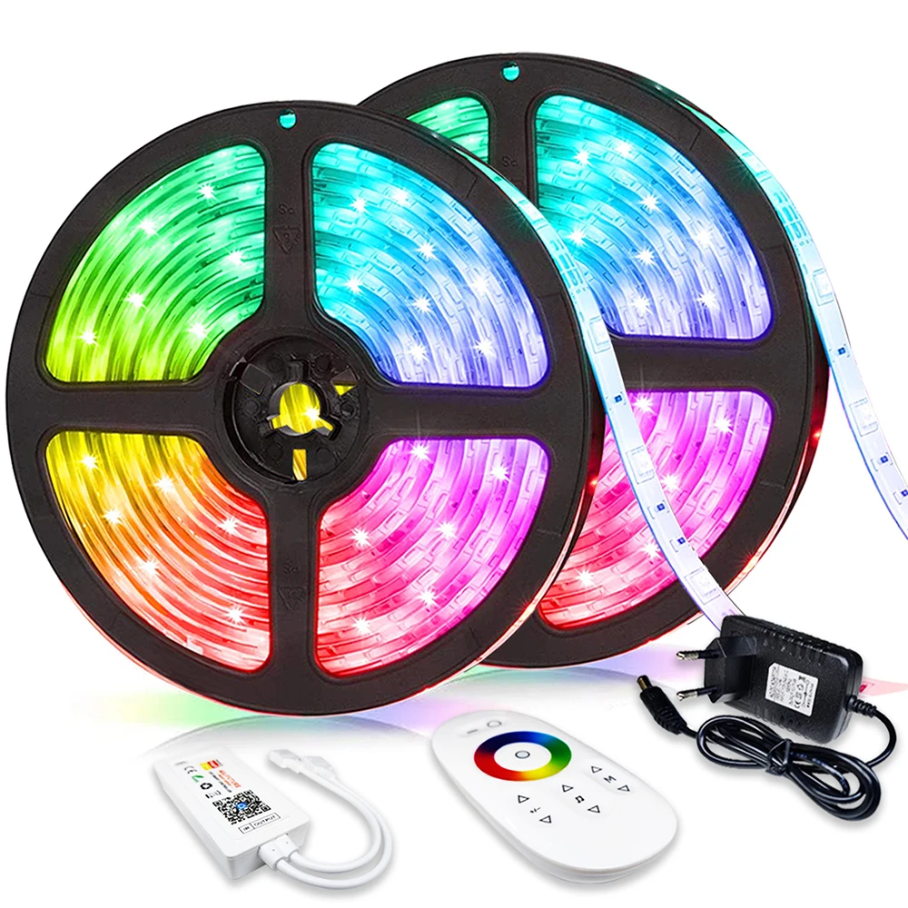 Wholesale Smart Cheap Wifi Flex 12v 5m Outdoor Flexible Room 5050 Smd Rgb Waterproof Led Strip/led Strip Lights/led Light Strip