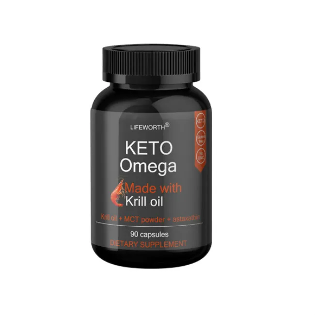  Lifeworth Высококачественная добавка keto капсулы софтгеля с жиром Омега 3