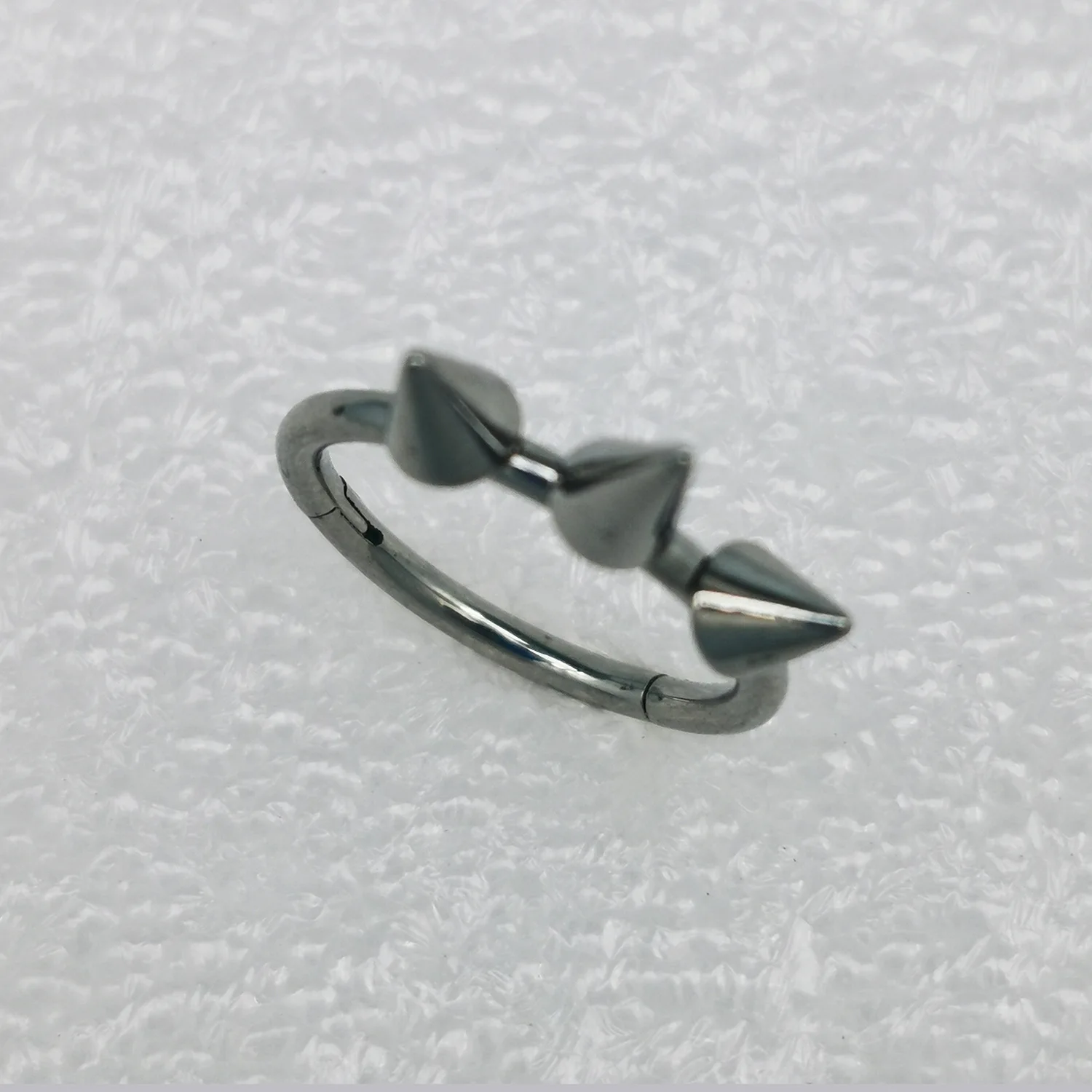 Long Spikes 316L Stainless Steel Seamless Nose Cartilage Piercing Hoop Round Septum Ring Surgical Steel Body Piercing Jewelry