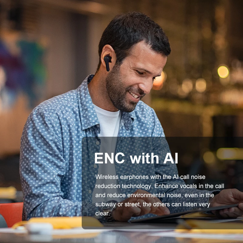 True Wireless Earbuds Amazon Top Seller Sleek Design ANC ENC  Tws In Ear Waterproof True Wireless Earbuds