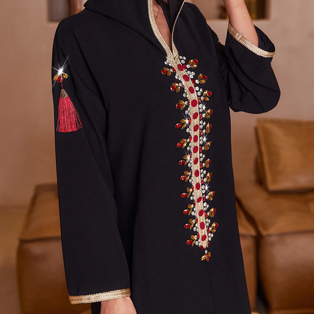 Zaynab Modern Abaya Robe Musulman Turkey Wholesalers Fancy  Muslim Dress Women Hooded Abaya