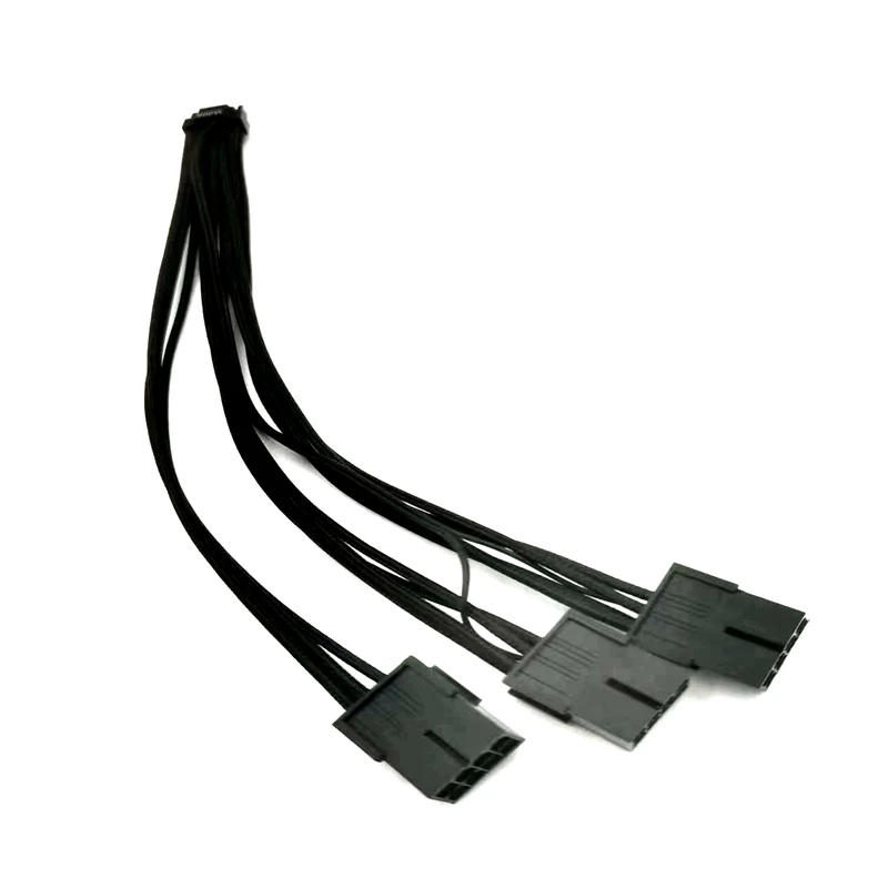 Cryo-PC 30cm 16Pin to 3 * 8(6+2) Pin PCIE GPU Cables PVC PSU Extension Cable Mini 12+4 Pin Connector Graphics Card Power Supply