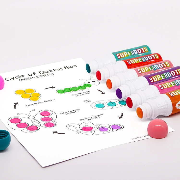 Kids Dot Markers Do a Dot Bingo Markers Graffiti Tool Drawing Toys Washable Ink Art and Crafts