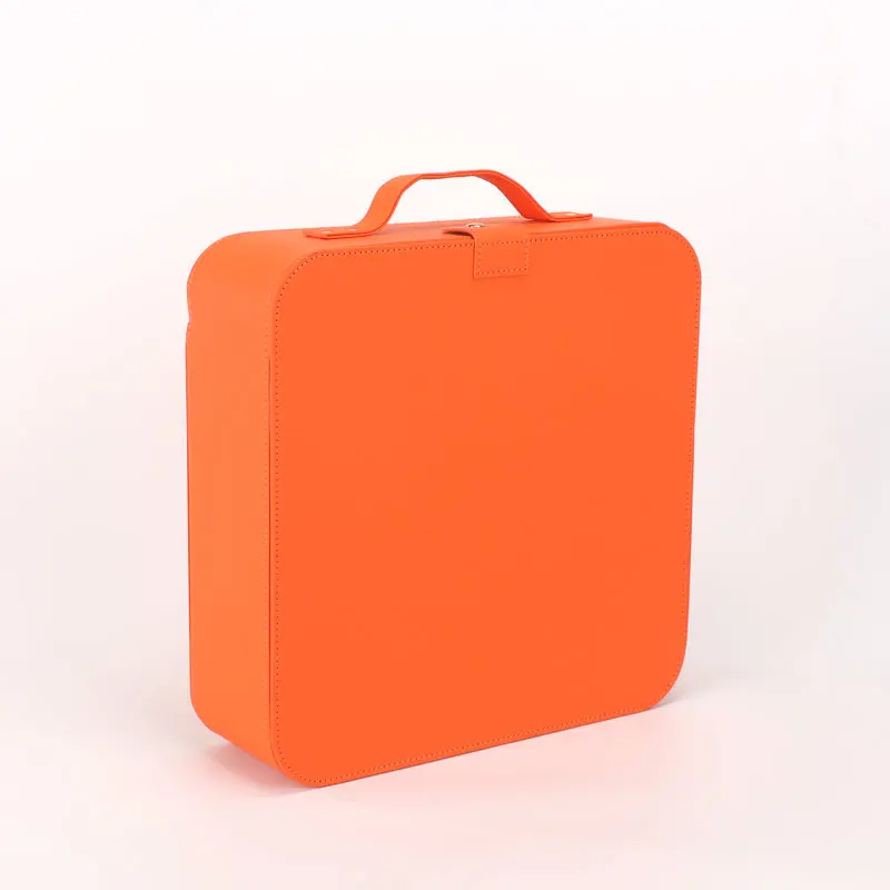 High Quality Portable PU Leather Hair Dryer Storage Box For Hair Dryer Hard Box Leather Packaging Gift Box