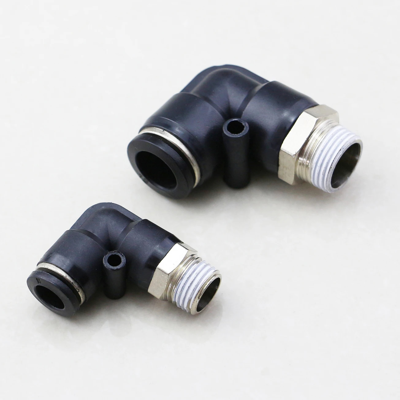 TPL4-M5 4-01 4-02 6-M5 6-01 6-02 8-01 8-02 PL Nickel-plated Male Elbow Pneumatic Connect 90 Degree PVC Elbow Brass Pipe Fitting