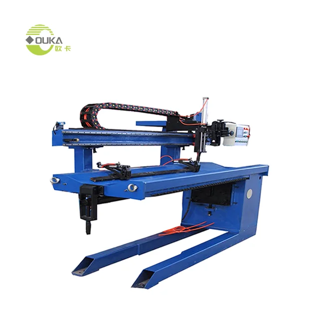 TIG MIG MAG PAW SAW welding longitudinal seam welding machine by pneumatic pressing clamp