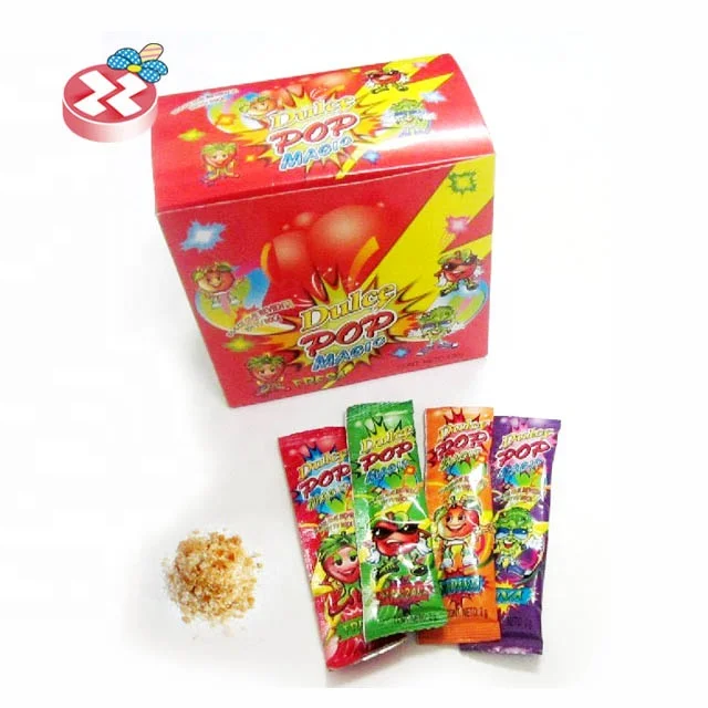 2 grams  popping candy orange flavor strawberry flavor apple flavor fruity magic pop candy