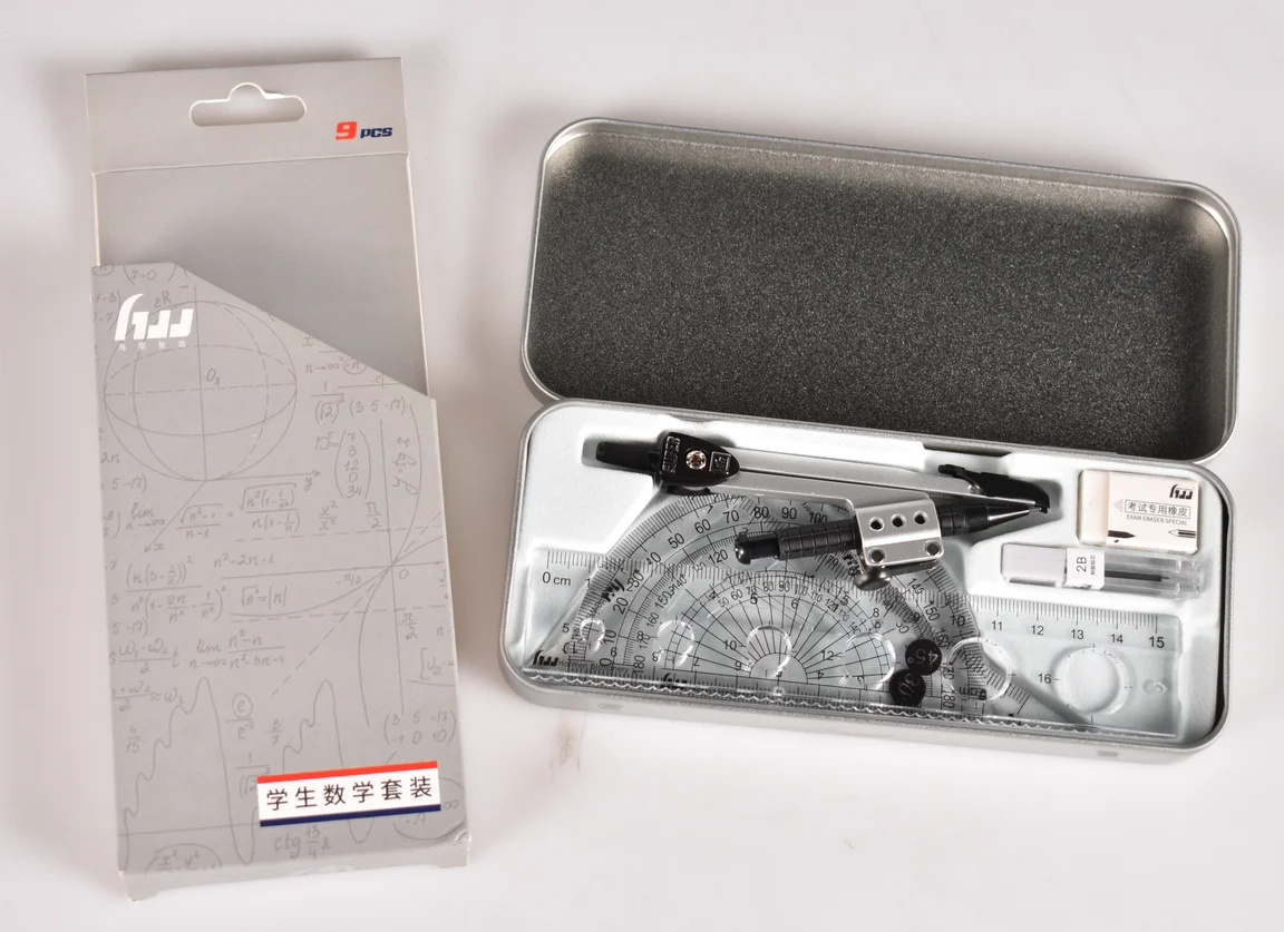 Made in China geometry boxcompasschool geometric setmathematical setmathematics kitmath setsmathematics instrument boxgeometry