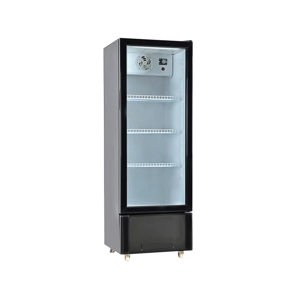 Commercial Refrigerator Vertical Ice Cream Display Showcase Freezer Upright Freezer with Glass Door
