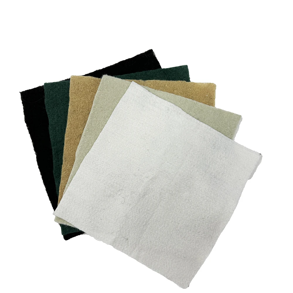Free sample black white grey 300g PP short fiber Nonwoven Geotextile Geofabric soil stabilization road beds covering cloth